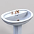 Crystal-Adorned Swarovski Sink 3D model small image 1