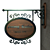 Vintage Wrought Iron Signage 3D model small image 1