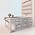 Elegant Aran Cucine Murano Kitchen Island 3D model small image 3