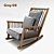 Gray 09 Rocking Armchair - Elegant Design 3D model small image 1