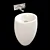 Elegant Scarabeo Moai Sink 3D model small image 1