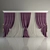 Elegant Drapes for Luxurious Interiors 3D model small image 1