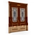 Luigi Glass Double Door 3D model small image 2