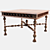 Elegant Carved Wooden Table 3D model small image 2