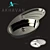 Akhavan Polished Kitchen Sink - 100*50 cm 3D model small image 1