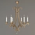 Elegant Gold Chandelier with Visual Comfort 3D model small image 1