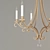 Elegant Gold Chandelier with Visual Comfort 3D model small image 2