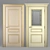 Elegant Massivstyle Interior Door 3D model small image 1