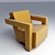 Egyptian Coffee Shop Chair 3D model small image 1