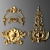 Elegant Stucco Cartouche 3D model small image 1