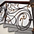 Intricate Wrought Stair Railing 3D model small image 2