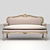 Elegant Louis XV Sofa 3D model small image 2