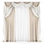 Classic Elegance: Stylish Curtains 3D model small image 1