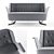 ESTEL EMBRACE: Stylish 2-Seater Sofa 3D model small image 2