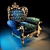 Luxury Gold Chair by Asnaghi Interiors 3D model small image 1