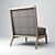 Sophisticated Infante Lounge Chair 3D model small image 2