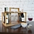 Elegant Wine Box Set 3D model small image 1