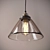 Industrial Clear Glass Pendant 3D model small image 1