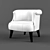 Elegant Comfort: S Club Chair 3D model small image 1