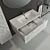 Elegant Turia Bathroom Furniture 3D model small image 2