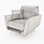 Zinc French Connection Armchair: Cozy, Elegant, and Complete 3D model small image 2