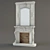 Classic Mirror Fireplace 3D model small image 1