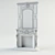 Classic Mirror Fireplace 3D model small image 2