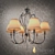 Pimlico 6Lt Chandelier: Elegant Lighting Fixture 3D model small image 1