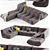 Ligne Roset TOGO 3 - Contemporary Chic Lounger 3D model small image 3