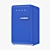 Sleek and Stylish SMEG FAB10LO Mini Fridge 3D model small image 1