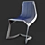 Modern Light Grey Chair Set 3D model small image 2