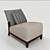 Cozy Nonarm Living Chair 3D model small image 1