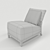 Cozy Nonarm Living Chair 3D model small image 3