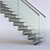 Modern Glass Staircase Design 3D model small image 1