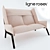 BEAU FIXE Contemporary Sofa by Ligne Roset 3D model small image 1