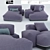 Sanders Sofa: Stylish Design with Attached Armrest | Ditre Italia 3D model small image 1