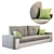 3 Person Sofa: Comfort & Style 3D model small image 1