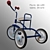 Three-Wheel Kids Bike 3D model small image 1