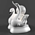 Title: Swan Shaped Decorative Light 3D model small image 1