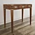 Elegant Eichholtz Military Oak Writing Table 3D model small image 1