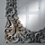 Elegant Carved Mirror by Schuller 3D model small image 3