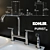 Kohler Purist Executive Chef: Stylish Faucet & Sink 3D model small image 2