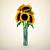 Radiant Sunflower Bouquet 3D model small image 1