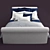 Ralph Lauren Bed Set - Luxe Sleep 3D model small image 2