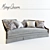 Marge Carson Luna: Glamourous Luxury Sofa 3D model small image 2