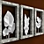 Leaf Silhouette Wall Art 3D model small image 2