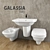 Galassia PIUMA: Compact Bathroom Set 3D model small image 1