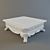 Elegant Vintage Coffee Table 3D model small image 1