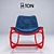 TON Weve Designer Armchair 3D model small image 2