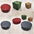 Cozy Comfort: Stylish Pouf Collection 3D model small image 1